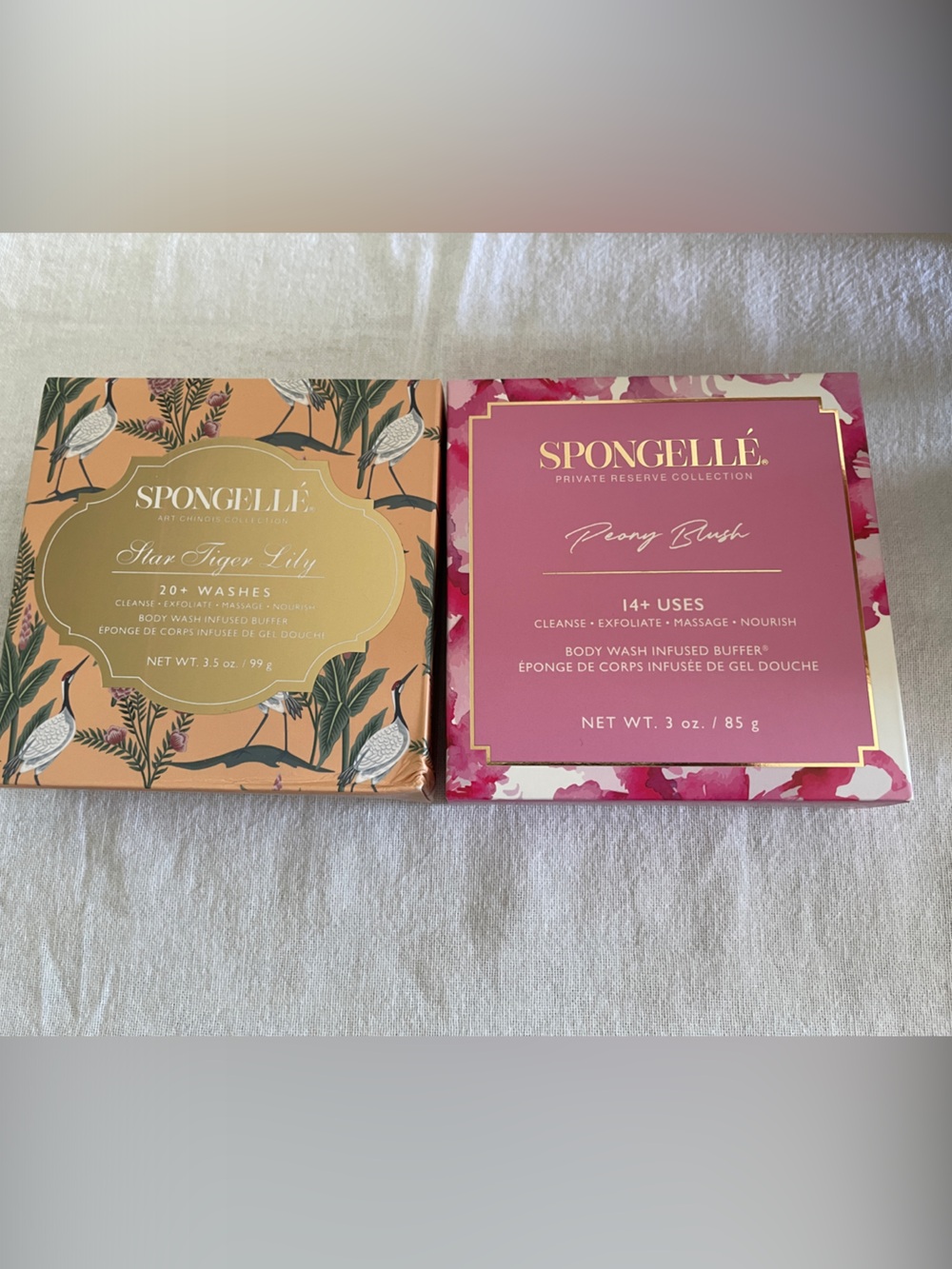 Spongelle duo set star tiger lily and peony blush